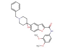 5-(1-benzyl-4-hydroxy-4-piperidinyl)-N-(3,4-dimethoxyphenyl)-1-benzofuran-2-carboxamide
