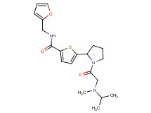 N-(2-furylmethyl)-5-[1-(N-isopropyl-N-methylglycyl)-2-pyrrolidinyl]-2-thiophenecarboxamide