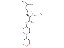 1-ethyl-3-isobutyl-N-[1-(tetrahydro-2H-pyran-4-yl)-4-piperidinyl]-1H-pyrazole-5-carboxamide