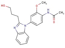 N-{4-[2-(3-hydroxypropyl)-1H-benzimidazol-1-yl]-2-methoxyphenyl}acetamide