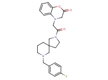 4-{2-[7-(4-fluorobenzyl)-2,7-diazaspiro[4.5]dec-2-yl]-2-oxoethyl}-3,4-dihydro-2H-1,4-benzoxazin-2-one