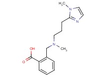 2-({methyl[3-(1-methyl-1H-imidazol-2-yl)propyl]amino}methyl)benzoic acid