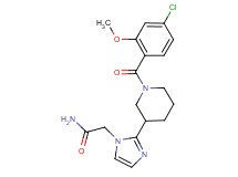 2-{2-[1-(4-chloro-2-methoxybenzoyl)-3-piperidinyl]-1H-imidazol-1-yl}acetamide