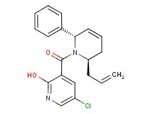 3-{[rel-(2R,6S)-2-allyl-6-phenyl-3,6-dihydro-1(2H)-pyridinyl]carbonyl}-5-chloro-2-pyridinol