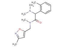 2-(dimethylamino)-N-methyl-N-[(3-methyl-5-isoxazolyl)methyl]-2-(2-methylphenyl)acetamide