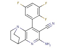 6-amino-8-(2,3,5-trifluorophenyl)-3,4-dihydro-2H-1,4-ethano-1,5-naphthyridine-7-carbonitrile