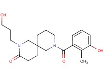 8-(3-hydroxy-2-methylbenzoyl)-2-(3-hydroxypropyl)-2,8-diazaspiro[5.5]undecan-3-one