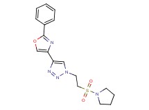 4-(2-phenyl-1,3-oxazol-4-yl)-1-[2-(pyrrolidin-1-ylsulfonyl)ethyl]-1H-1,2,3-triazole