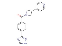 4-{1-[4-(1H-1,2,4-triazol-3-yl)benzoyl]-3-azetidinyl}pyridine