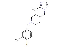 1-(4-fluoro-3-methylbenzyl)-4-[(2-methyl-1H-imidazol-1-yl)methyl]piperidine