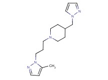 1-[3-(5-methyl-1H-pyrazol-1-yl)propyl]-4-(1H-pyrazol-1-ylmethyl)piperidine trifluoroacetate