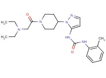 N-{1-[1-(N,N-diethylglycyl)-4-piperidinyl]-1H-pyrazol-5-yl}-N'-(2-methylphenyl)urea