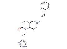 (4aS*,8aR*)-1-[2-(1H-imidazol-4-yl)ethyl]-6-[(2E)-3-phenylprop-2-en-1-yl]octahydro-1,6-naphthyridin-2(1H)-one