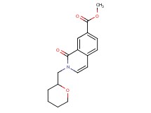 methyl 1-oxo-2-(tetrahydro-2H-pyran-2-ylmethyl)-1,2-dihydroisoquinoline-7-carboxylate
