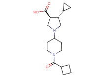 (3S*,4S*)-1-[1-(cyclobutylcarbonyl)-4-piperidinyl]-4-cyclopropyl-3-pyrrolidinecarboxylic acid