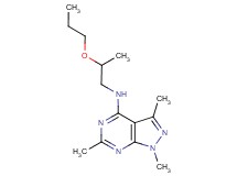 1,3,6-trimethyl-N-(2-propoxypropyl)-1H-pyrazolo[3,4-d]pyrimidin-4-amine