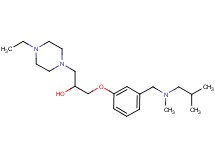 1-(4-ethyl-1-piperazinyl)-3-(3-{[isobutyl(methyl)amino]methyl}phenoxy)-2-propanol