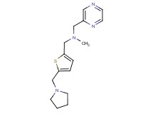 N-methyl-1-pyrazin-2-yl-N-{[5-(pyrrolidin-1-ylmethyl)-2-thienyl]methyl}methanamine