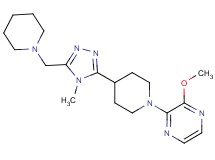 2-methoxy-3-{4-[4-methyl-5-(piperidin-1-ylmethyl)-4H-1,2,4-triazol-3-yl]piperidin-1-yl}pyrazine