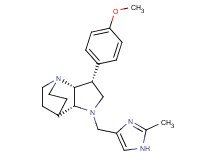 (3R*,3aR*,7aR*)-3-(4-methoxyphenyl)-1-[(2-methyl-1H-imidazol-4-yl)methyl]octahydro-4,7-ethanopyrrolo[3,2-b]pyridine