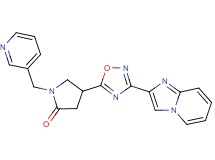 4-(3-imidazo[1,2-a]pyridin-2-yl-1,2,4-oxadiazol-5-yl)-1-(3-pyridinylmethyl)-2-pyrrolidinone