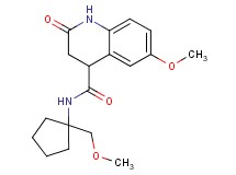 6-methoxy-N-[1-(methoxymethyl)cyclopentyl]-2-oxo-1,2,3,4-tetrahydro-4-quinolinecarboxamide