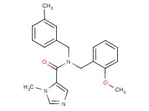 N-(2-methoxybenzyl)-1-methyl-N-(3-methylbenzyl)-1H-imidazole-5-carboxamide