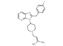 2-(4-fluorobenzyl)-3-[1-(3-methyl-2-buten-1-yl)-4-piperidinyl]-3H-imidazo[4,5-b]pyridine