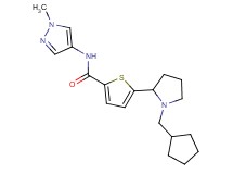 5-[1-(cyclopentylmethyl)-2-pyrrolidinyl]-N-(1-methyl-1H-pyrazol-4-yl)-2-thiophenecarboxamide