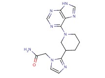 2-{2-[1-(9H-purin-6-yl)-3-piperidinyl]-1H-imidazol-1-yl}acetamide