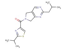 2-isobutyl-6-[(2-isopropyl-1,3-thiazol-4-yl)carbonyl]-6,7-dihydro-5H-pyrrolo[3,4-d]pyrimidine