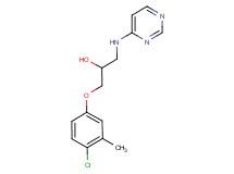 1-(4-chloro-3-methylphenoxy)-3-(pyrimidin-4-ylamino)propan-2-ol