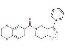 5-(2,3-dihydro-1,4-benzodioxin-6-ylcarbonyl)-3-phenyl-4,5,6,7-tetrahydro-1H-pyrazolo[4,3-c]pyridine
