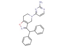 4-[3-(diphenylmethyl)-6,7-dihydroisoxazolo[4,5-c]pyridin-5(4H)-yl]pyrimidin-2-amine