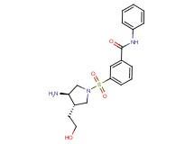 3-{[rel-(3R,4S)-3-amino-4-(2-hydroxyethyl)-1-pyrrolidinyl]sulfonyl}-N-phenylbenzamide hydrochloride