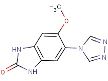5-methoxy-6-(4H-1,2,4-triazol-4-yl)-1,3-dihydro-2H-benzimidazol-2-one