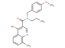 4-hydroxy-N-(4-methoxybenzyl)-8-methyl-N-propyl-3-quinolinecarboxamide
