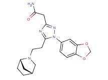 2-[5-{2-[(1S*,4R*)-2-azabicyclo[2.2.1]hept-2-yl]ethyl}-1-(1,3-benzodioxol-5-yl)-1H-1,2,4-triazol-3-yl]acetamide