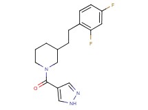 3-[2-(2,4-difluorophenyl)ethyl]-1-(1H-pyrazol-4-ylcarbonyl)piperidine
