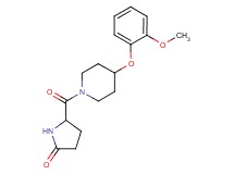 5-{[4-(2-methoxyphenoxy)-1-piperidinyl]carbonyl}-2-pyrrolidinone