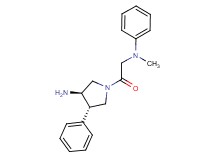 (3R*,4S*)-1-{[methyl(phenyl)amino]acetyl}-4-phenylpyrrolidin-3-amine