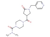 N,N-dimethyl-4-{[5-oxo-1-(4-pyridinylmethyl)-3-pyrrolidinyl]carbonyl}-1-piperazinecarboxamide
