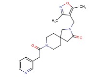 2-[(3,5-dimethyl-4-isoxazolyl)methyl]-8-(3-pyridinylacetyl)-2,8-diazaspiro[4.5]decan-3-one
