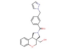 [(3aS*,9bS*)-2-[3-(1H-pyrazol-1-ylmethyl)benzoyl]-1,2,3,9b-tetrahydrochromeno[3,4-c]pyrrol-3a(4H)-yl]methanol