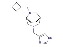 (1S*,5R*)-6-(cyclobutylmethyl)-3-(1H-imidazol-4-ylmethyl)-3,6-diazabicyclo[3.2.2]nonane