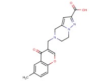 5-[(6-methyl-4-oxo-4H-chromen-3-yl)methyl]-4,5,6,7-tetrahydropyrazolo[1,5-a]pyrazine-2-carboxylic acid