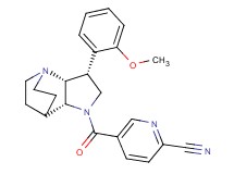 5-{[(3R*,3aR*,7aR*)-3-(2-methoxyphenyl)hexahydro-4,7-ethanopyrrolo[3,2-b]pyridin-1(2H)-yl]carbonyl}pyridine-2-carbonitrile