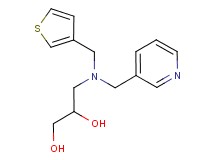 3-[(pyridin-3-ylmethyl)(3-thienylmethyl)amino]propane-1,2-diol