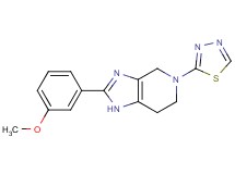 2-(3-methoxyphenyl)-5-(1,3,4-thiadiazol-2-yl)-4,5,6,7-tetrahydro-1H-imidazo[4,5-c]pyridine
