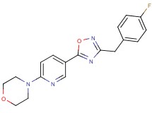 4-{5-[3-(4-fluorobenzyl)-1,2,4-oxadiazol-5-yl]-2-pyridinyl}morpholine